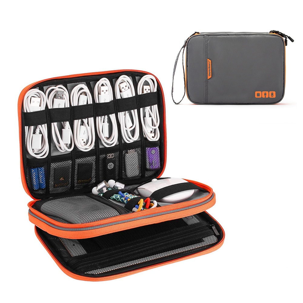 Laptop Accessories Organizer Bag - Doppels ch ichten große Kapazität Reise