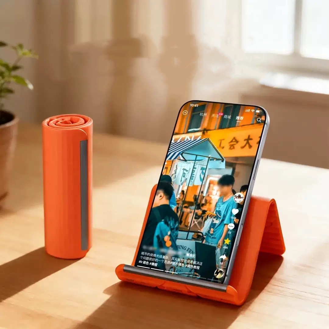 Laptop Accessory - Flexibler Tragbarer Telefonständer aus Silikon für
