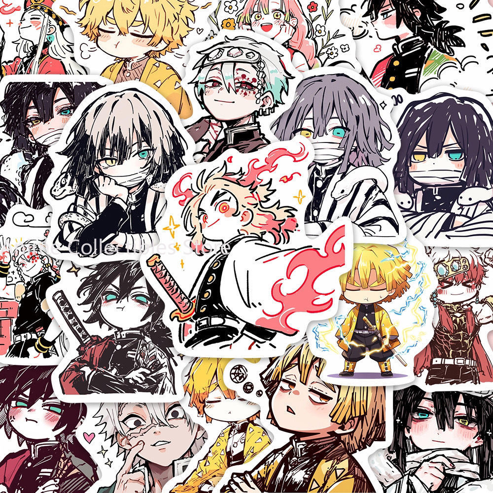 Laptop Accessory - 55PCS Dämon Slayer Kamado Tanjirou Anime