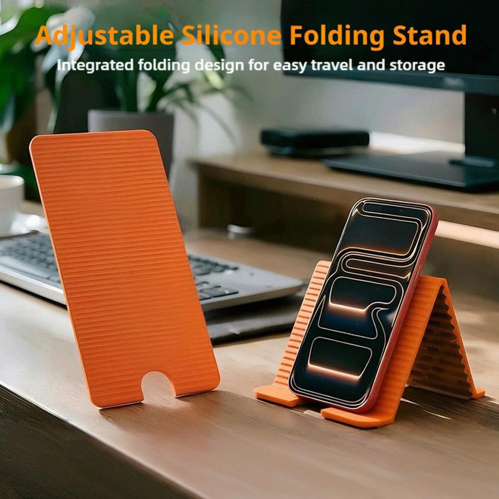 Laptop Office Accessories - Flexibler, faltbarer Silikon-Telefonhalter für iPhone, iPad,
