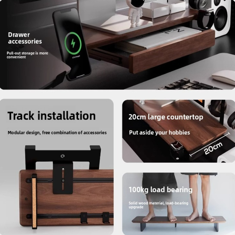 Laptop Accessories Productivity - Z3 Pro Zubehör-Monitor Metall-Aufbewahrungsbox Modulare Computer-Schreibtisch-Trennwand