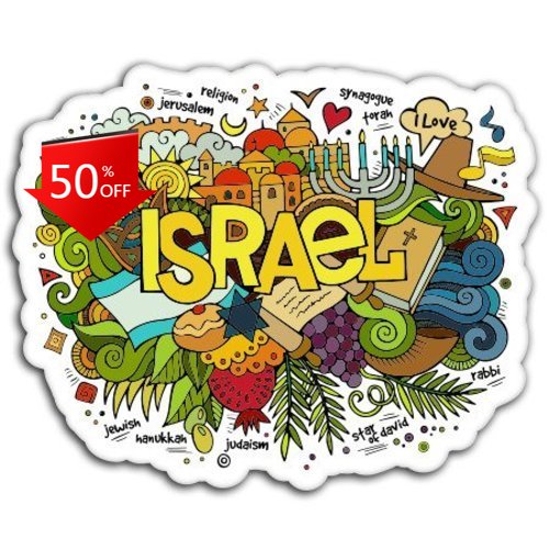 Laptop Unique Accessories - Israel Buntes Retro-Auto-Laptop-Fenster-Wohnmobil-Zubehör, einzigartig, lustig, Vintage,