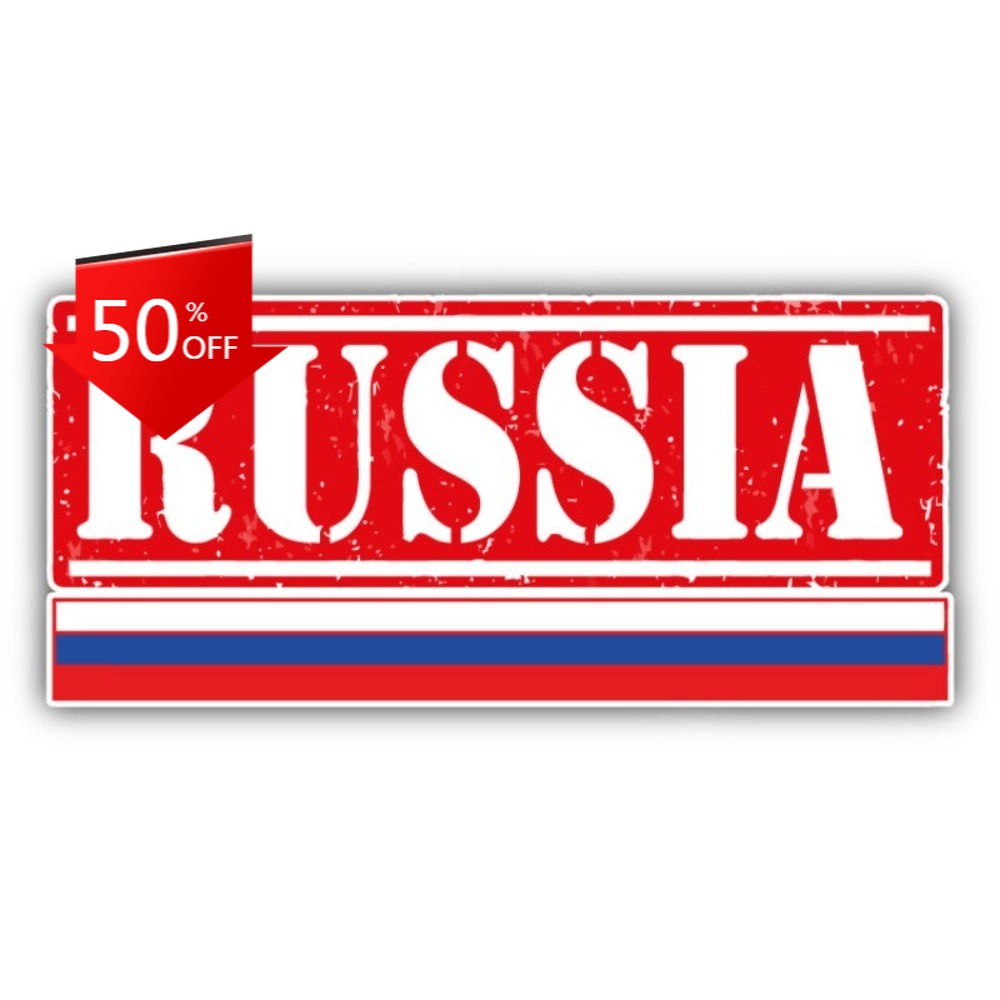 Laptop Unique Accessories - Russland Grunge Reisestempel Einzigartiger Aufkleber für