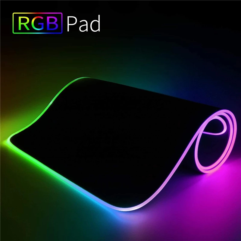 Laptop Accessories Rgb - RGB-Gaming-Mauspad mit LED-Beleuchtung, Komfortables Rutschfestes Mauspad,