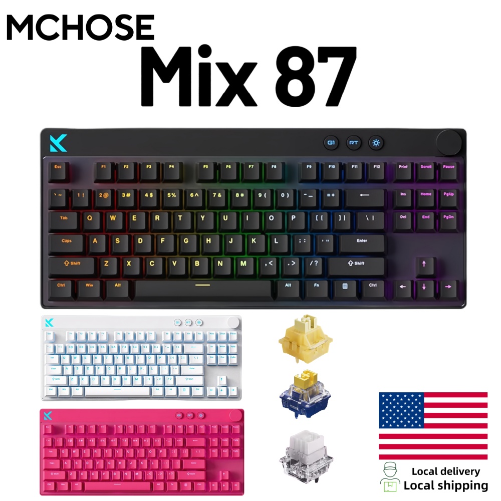 Laptop Accessories Productivity - Mchose Mix87 Magnetische Schalter-Tastatur Kabelgebundene Gaming-Tastatur