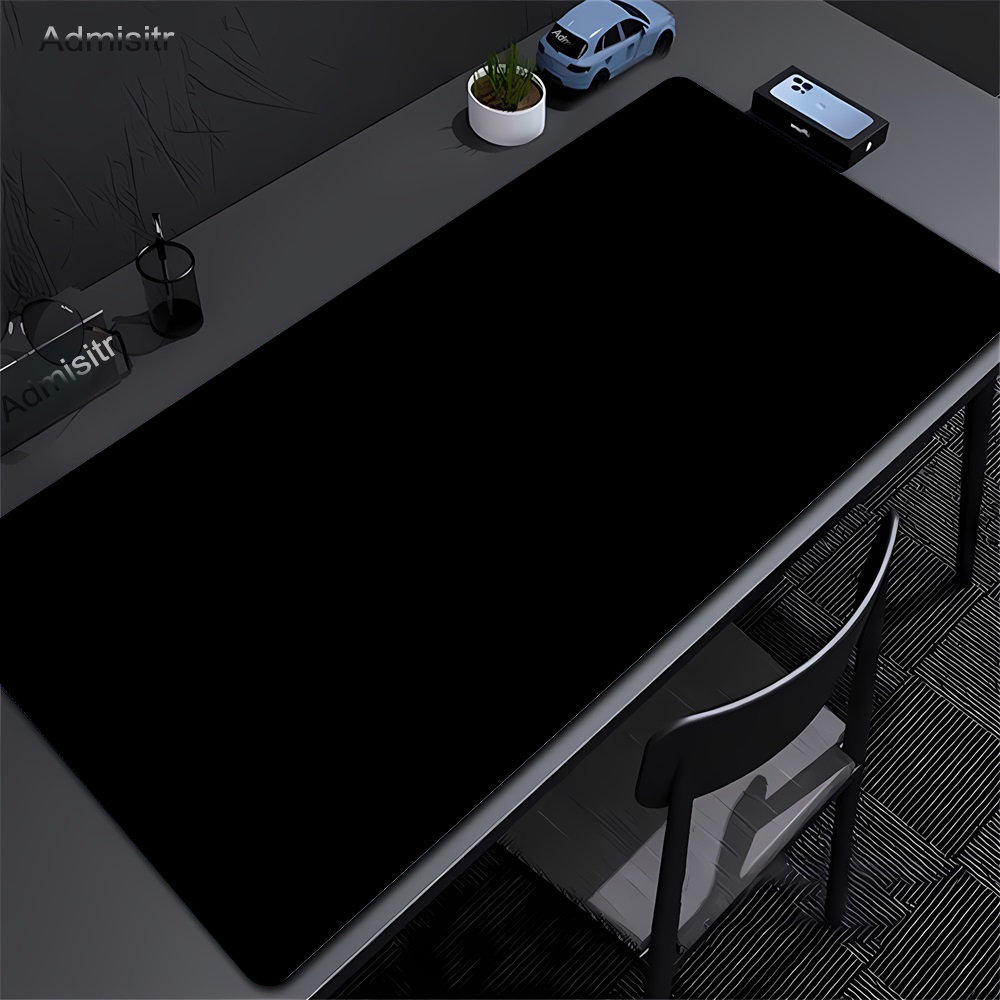 Laptop Accessories Productivity - Großes schwarzes Mauspad, einfarbig, Gaming-Matte, Desktop-Leder,