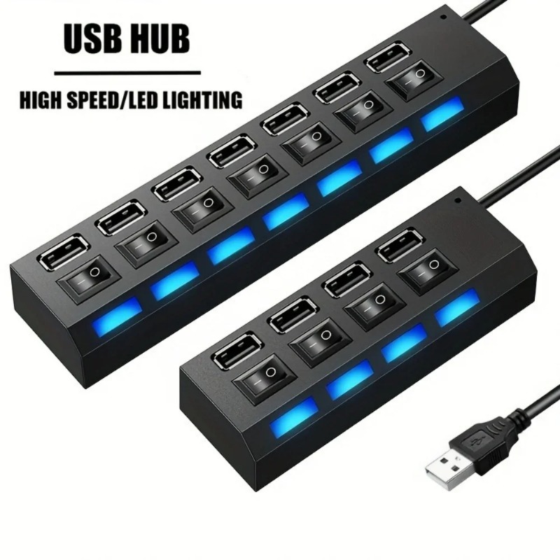 USB 2.0 Hub 4/7 Port Splitter  – Laptop Accessories Productivity Bewertung und Preis