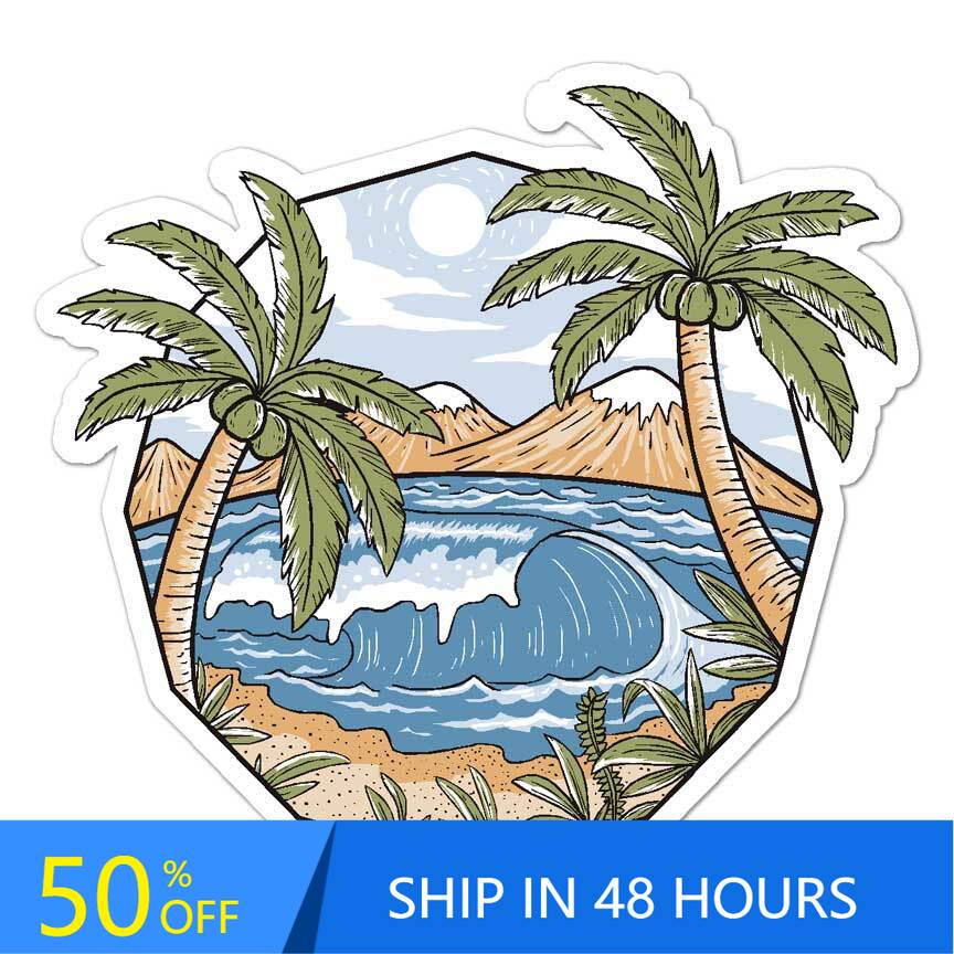 Palm Trees Beach Surf, Retro-A – Laptop Unique Accessories Bewertung und Preis