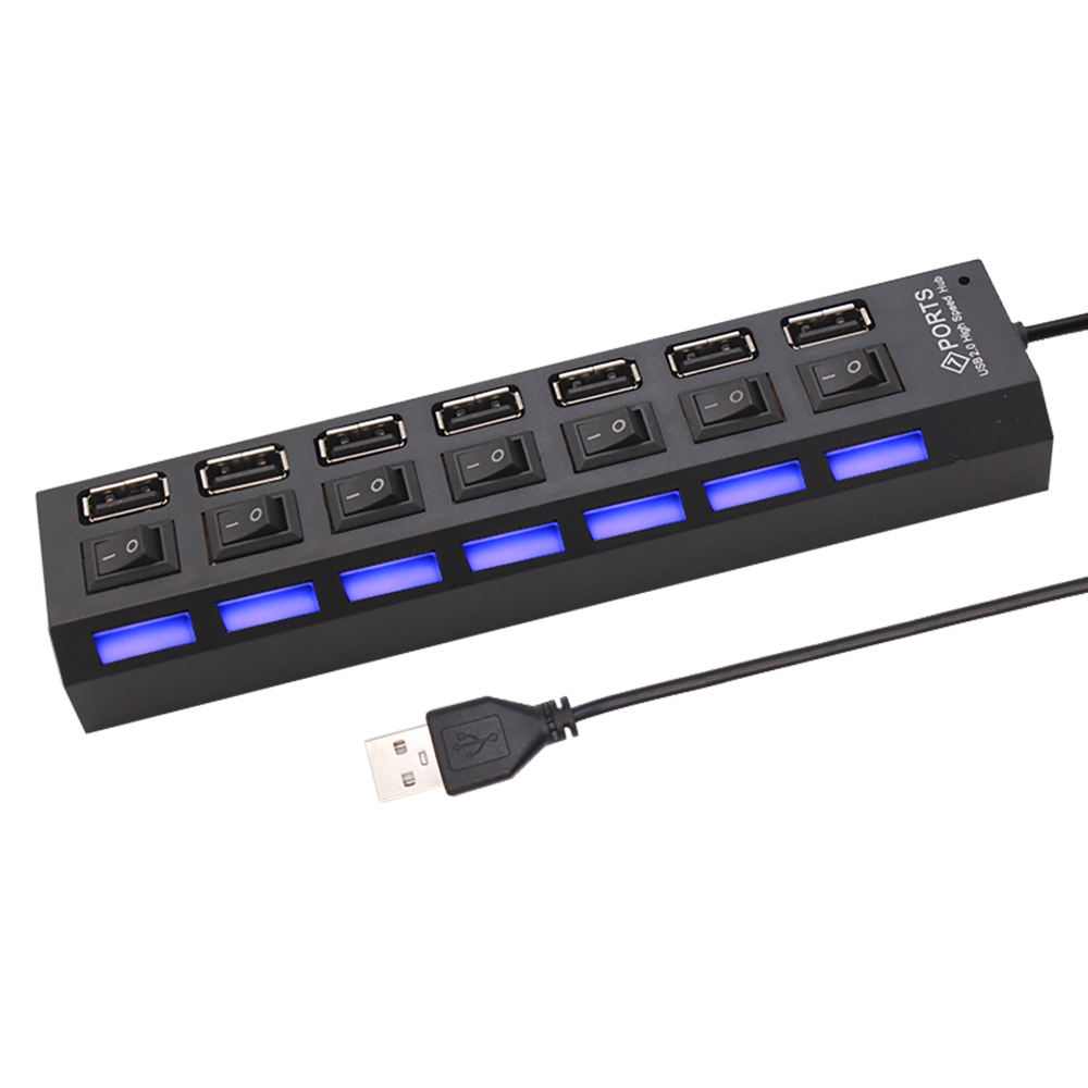 7-Port-USB-2.0-Hub-Splitter fü – Laptop Office Accessories Bewertung und Preis
