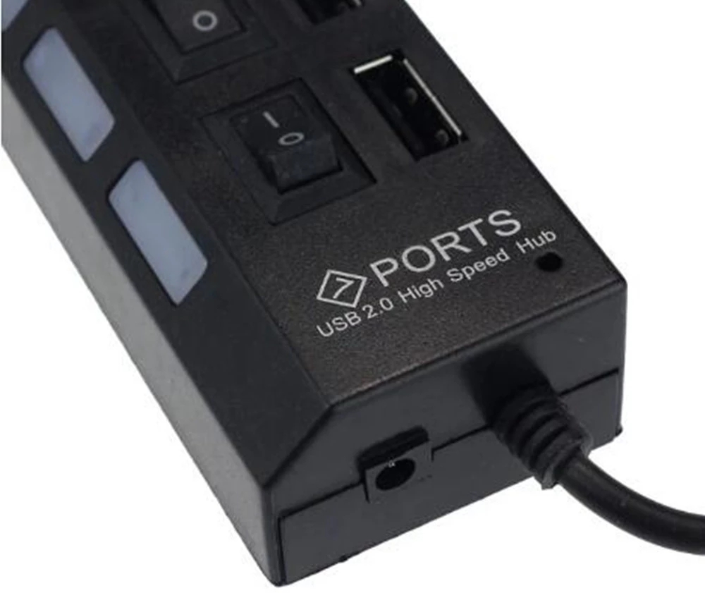 7-Port-USB-2.0-Hub-Splitter fü – Laptop Office Accessories Bewertung und Preis