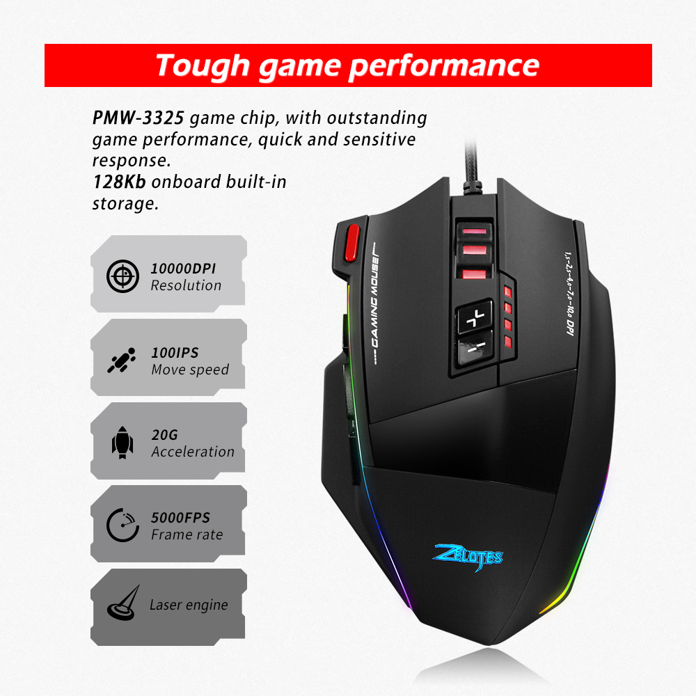 ZELOTES C13 Kabelgebundene Mau – Laptop Accessories Rgb Bewertung und Preis
